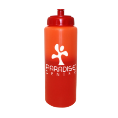 Mood Sports Bottle with Push ‘n Pull Cap – 32 oz - 67551-orange-to-red
