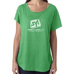 Ladies’ Next Level Dolman Shirt - Envy Green