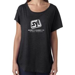 Ladies’ Next Level Dolman Shirt - Vintage Black
