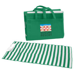 Beach Mat - 7019_GRNWHT_Colorbrite