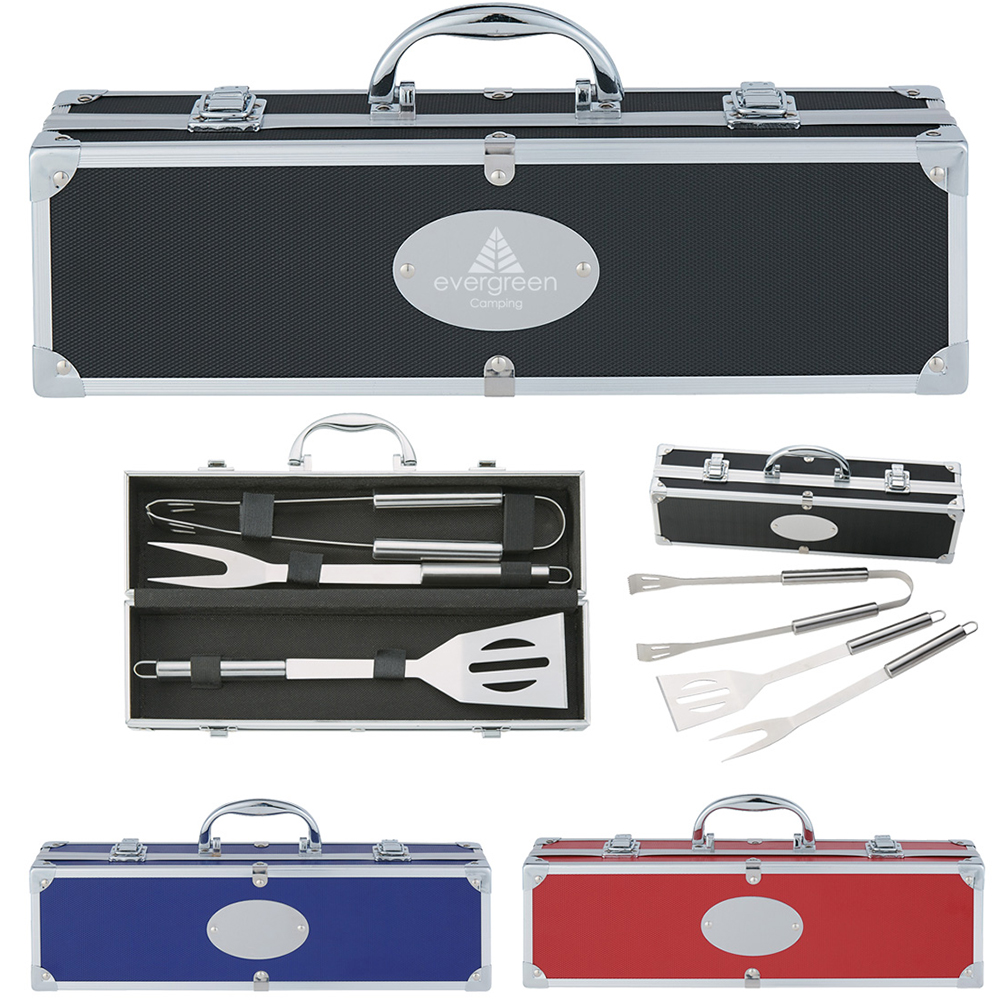 BBQ Set in Aluminum Case - 7036_group