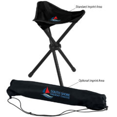 Folding Tripod Stool with Carrying Bag - 7043_BLACK_Colorbrite