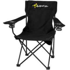 Folding Chair with Carrying Bag - 7050_BLK_Colorbrite