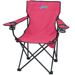 Folding Chair with Carrying Bag - 7050_PNK_Front_Colorbrite