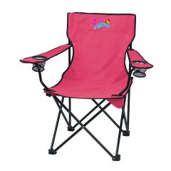 Folding Chair with Carrying Bag - 7050_PNK_Front_Colorbrite