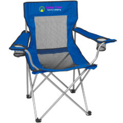 Mesh Folding Chair with Carrying Bag - 7052_ROY_Colorbrite