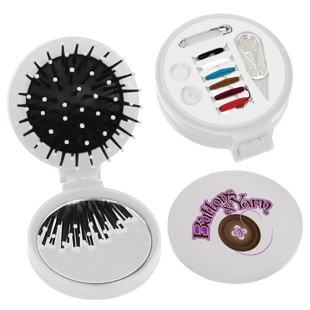 Brush with Sewing Kit - 7115_WHT_Digibrite