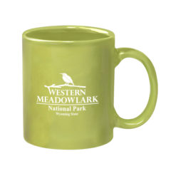 Colored Stoneware Mug with C-Handle – 11 oz - 7125_LIM_Ceramic