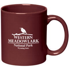 Colored Stoneware Mug with C-Handle – 11 oz - 7125_MAR_Ceramic