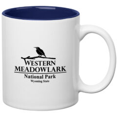 Colored Stoneware Mug with C-Handle – 11 oz - 7125_WHTCOB_Ceramic
