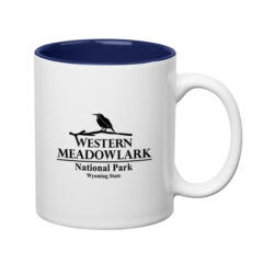 Colored Stoneware Mug with C-Handle – 11 oz - 7125_WHTCOB_Ceramic