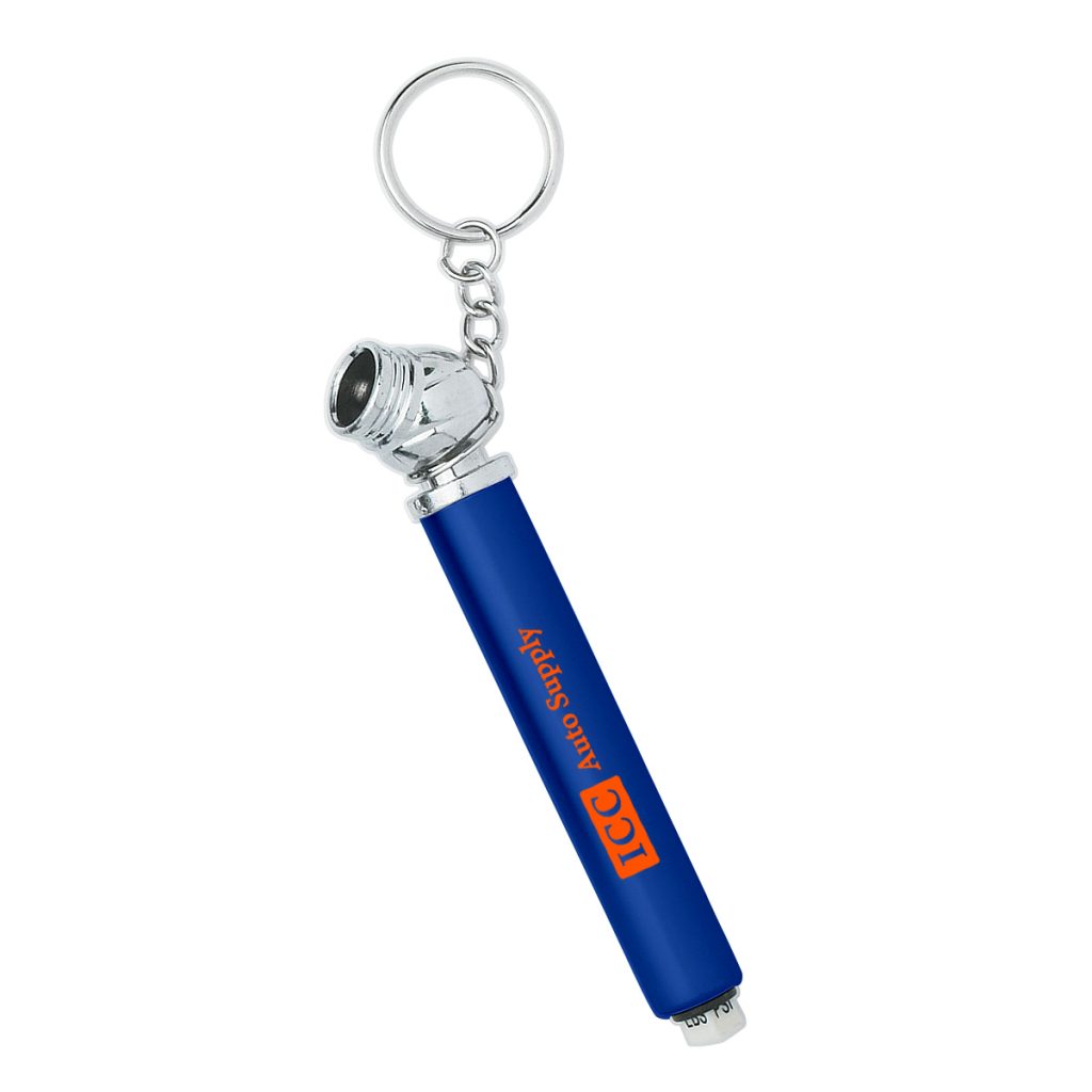 Mini Tire Gauge Key Chain - 7201_METBLU_Padprint