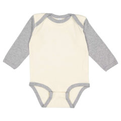 Rabbit Skins Infant Long Sleeve Baby Rib Bodysuit - 72120_f_fl