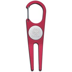 Aluminum Divot Tool With Ball Marker - 7267_RED_Laser