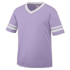 Youth Augusta Sportswear V-Neck Jersey with Striped Sleeves - 74599_fm