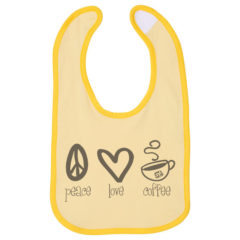 Rabbit Skins Infant Contrast Trim Premium Jersey Bib - 75434_fl