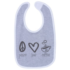 Rabbit Skins Infant Contrast Trim Premium Jersey Bib - 75436_fl