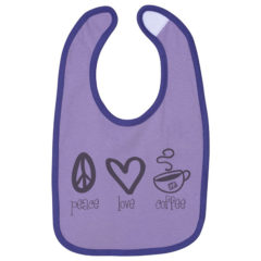 Rabbit Skins Infant Contrast Trim Premium Jersey Bib - 75438_fl