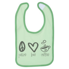 Rabbit Skins Infant Contrast Trim Premium Jersey Bib - 75439_fl