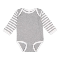 Rabbit Skins Infant Long Sleeve Baby Rib Bodysuit - 75495_f_fl