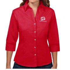 Ladies’ Affinity Dress Shirt - Red