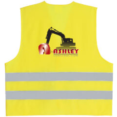 Reflective Safety Vest - 7720_YEL_Vest_Back_Optional_Colorbrite