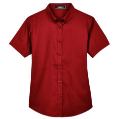 Core 365 Ladies’ Optimum Short Sleeve Twill Shirt - 78194_fb_z_FF