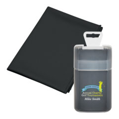Cooling Towel in Plastic Case - 7855_BLK_Personalization_Digibrite