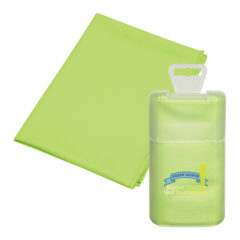 Cooling Towel in Plastic Case - 7855_GRN_Digibrite