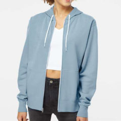 Independent Trading Co. Unisex Lightweight Full-Zip Hooded Sweatshirt - 79555_omf_fm