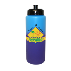 Mood Sports Bottle with Push ‘n Pull Cap – 32 oz - 80-67551-blue-to-purple