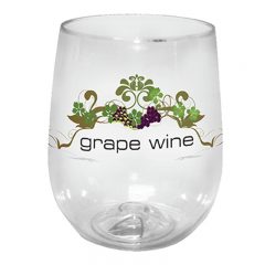 Plastic Stemless Wine Glass – 12 oz - 80-69000-clear_4