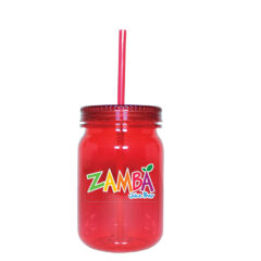 Plastic Mason Jar – 24 oz - 80-74024-translucent-red_1