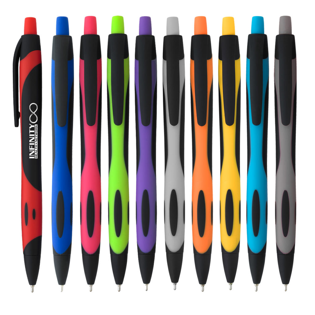 Two-Tone Sleek Write Rubberized Pen - 833_group