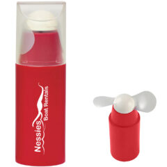 Mini Fan With Removable Cap - 85_RED_Padprint