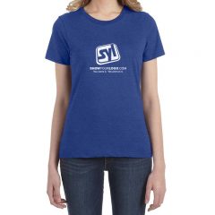 Ladies’ Anvil Lightweight T-Shirt - Heather Blue