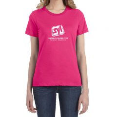 Ladies’ Anvil Lightweight T-Shirt - Hot Pink