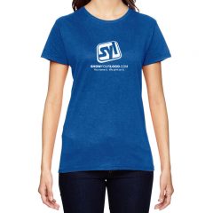 Ladies’ Anvil Lightweight T-Shirt - Neon Blue