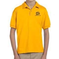 Youth Gildan Ultra Blend Polo Shirt - Gold