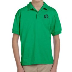 Youth Gildan Ultra Blend Polo Shirt - Irish Green