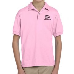 Youth Gildan Ultra Blend Polo Shirt - Light Pink