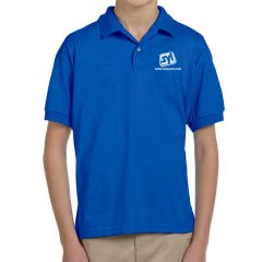 Youth Gildan Ultra Blend Polo Shirt - Royal Blue