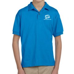 Youth Gildan Ultra Blend Polo Shirt - Sapphire