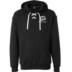 J. America Sport Lace Hoodie Sweatshirt - Black
