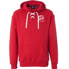 J. America Sport Lace Hoodie Sweatshirt - Red