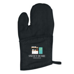 Quilted Cotton Canvas Oven Mitt - 9002_BLK_Colorbrite