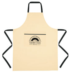 Cotton Cooking Apron - 9005_NATBLK_Silkscreen