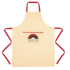 Cotton Cooking Apron - 9005_NATRED_Colorbrite