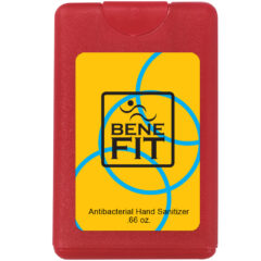 Card Shape Hand Sanitizer – 0.66 oz - 9051_FSTRED_White_Label