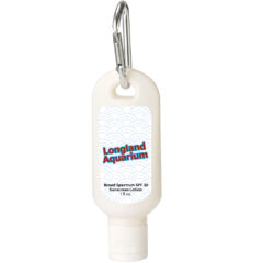 Sunscreen With Carabiner – SPF 30 – 1 oz - 9089_WHT_White_Label